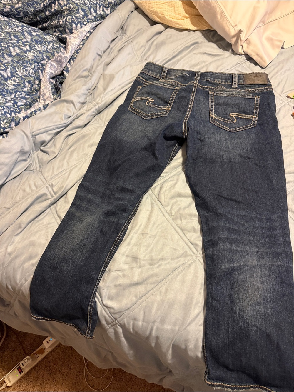 Silver Jeans Women's Dark Blue Boot Cut Jeans